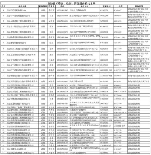 消防技術(shù)咨詢(xún)、檢測(cè)與評(píng)估服務(wù)機(jī)構(gòu)全覽 守護(hù)安全的技術(shù)力量